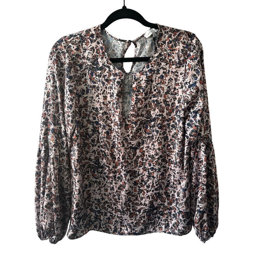 Waverly Grey Multi-colored Print Blouse